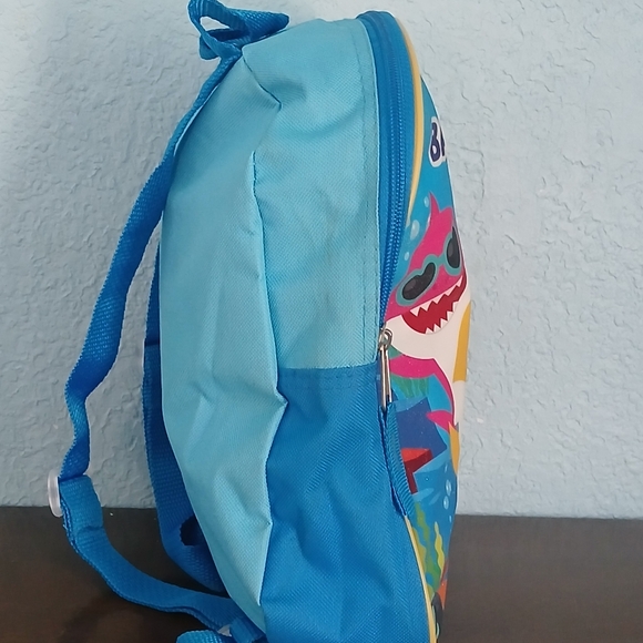 Baby Shark Children's Small Blue Backpack Pink Fong Nickelodeon 11' Inches - Picture 4 of 7